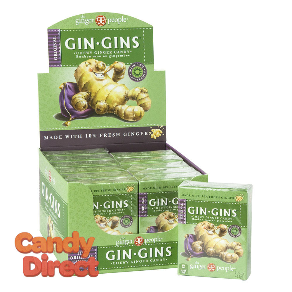 Chews Ginger People Gin Gins Original 1 6oz Box 24ct