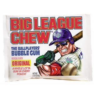 Big League Chew Original Bubble Gum - 12 count, 2.12 oz pouch