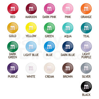 Bulk White M&M's 10lbs mandms ColorWorks mymms