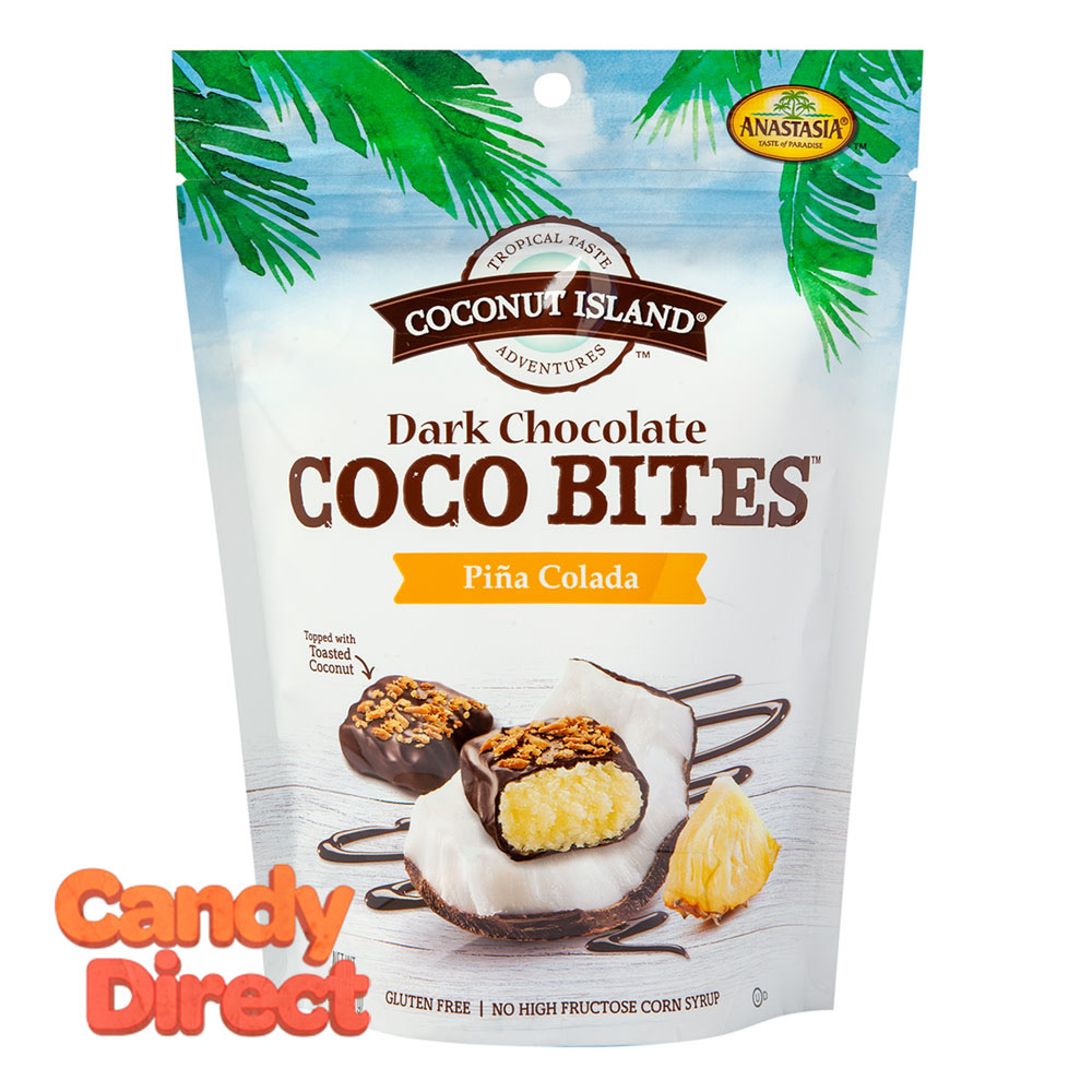 Coconut Island Anastasia Coco Bites Pina Colada 5oz - 6ct – CandyDirect.com