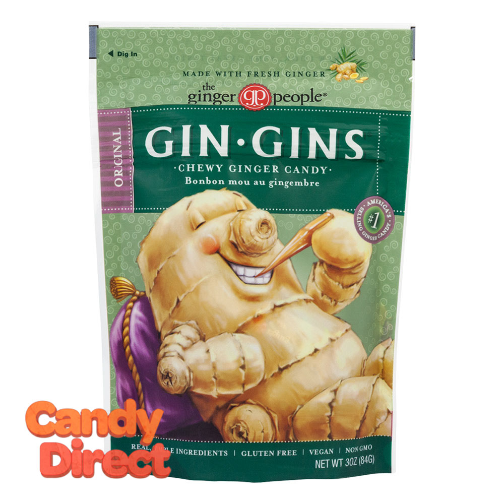 Ginger People Chews Original Ginger 3oz Bag 12ct